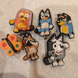 Jibbitz Bluey Character Shoe Charms - Multicolor